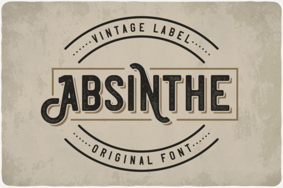 Absinthe Display Font for Handmade Creators