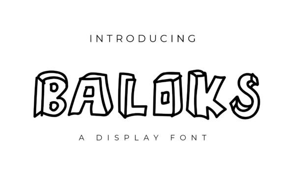 Baloks: A Whimsical Display Font That Elevates Small Business Branding