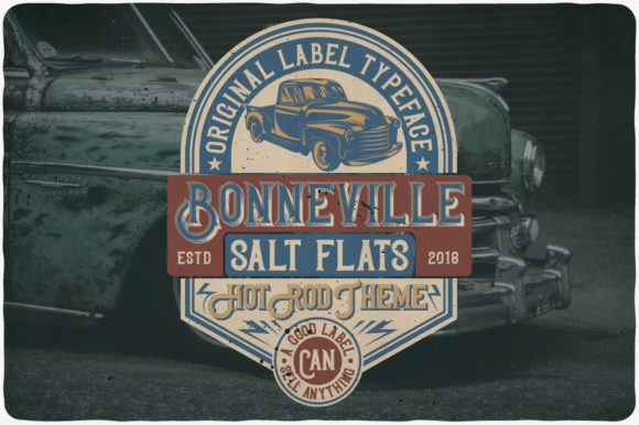 Bonneville: A Bold Vintage Display Font for Handmade Creators