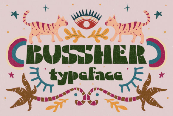 Bussher: A Bold, Retro Display Font That Anchors Editorial Mood