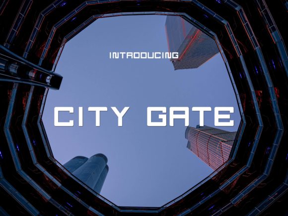 City Gate: A Modern Display Font for Bold Digital Headlines