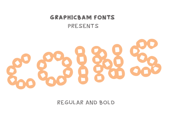 Coins: A Playful Display Font Built from Circles