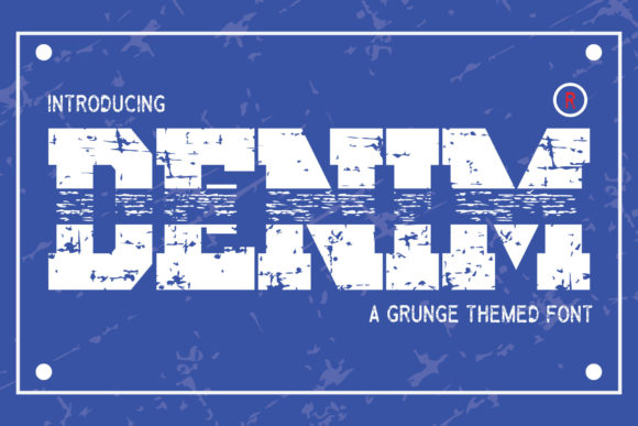 Denim Font: A Bold, Consistent Display Typeface for Small Businesses