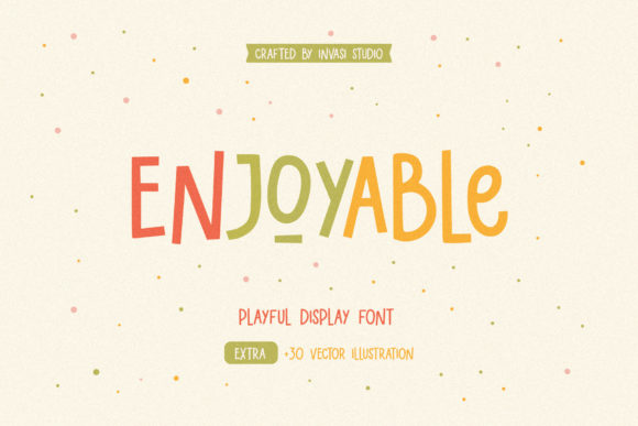 Enjoyable: A Playful Display Font That Lifts Digital Design