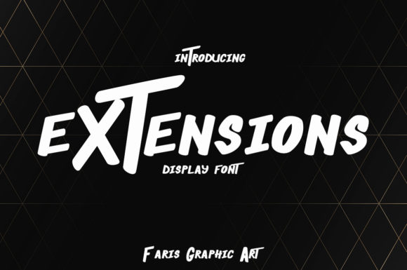 Extensions Font: A Bold Display Typeface for Small Business Branding