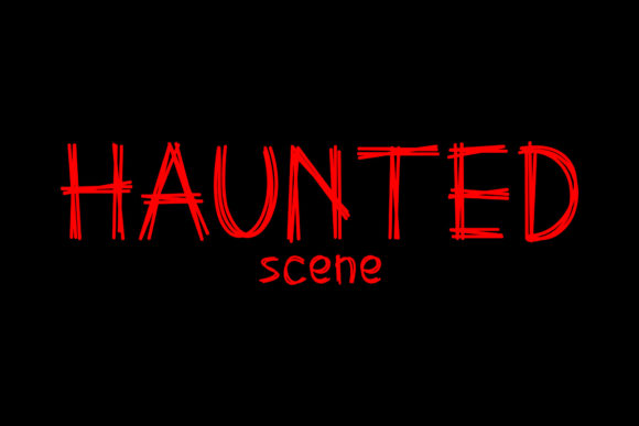 Haunted Scene: A Creepy Display Font for Editorial Impact