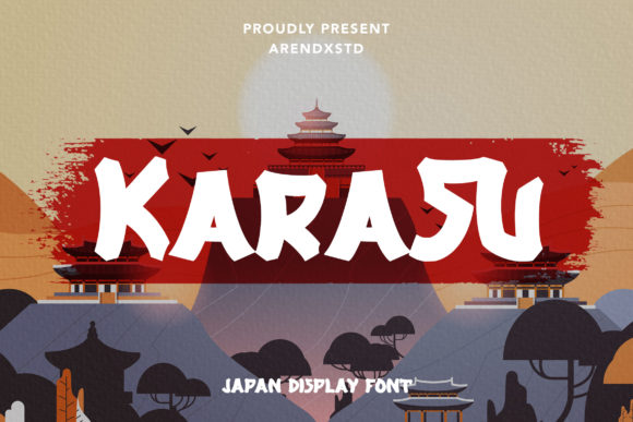 Karasu: A Bold Display Font That Commands Attention