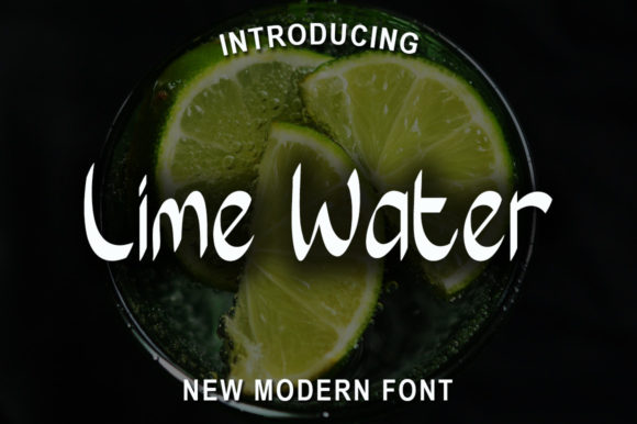 Lime Water: A Refreshing Display Font for Handmade Creators