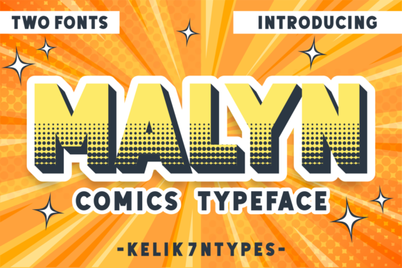 Malyn: A Bold Display Font for Handmade Labels & Printables