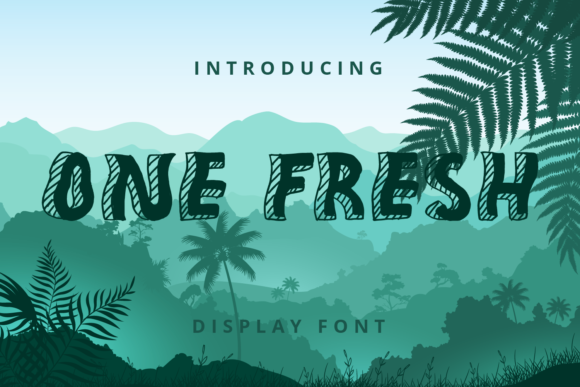 One Fresh: A Joyful Display Font for Editorial Charm