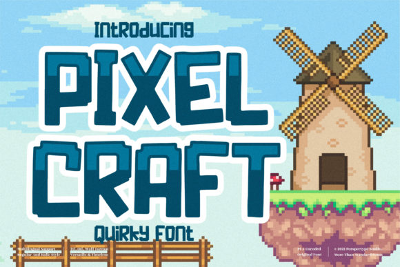 Pixel Craft: A Playful Display Font for Digital Branding