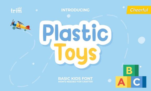 Plastic Toys: A Bold Display Font for Digital Branding