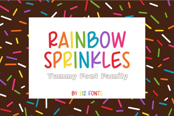 Rainbow Sprinkles: A Playful Display Font for Joyful Editorial Moments