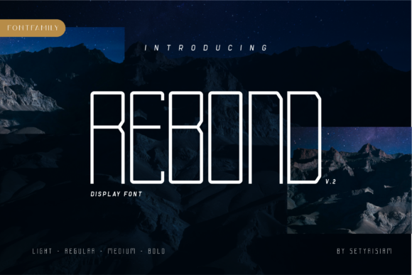 Rebond: A Sharp, Robotic Display Font for Digital Branding