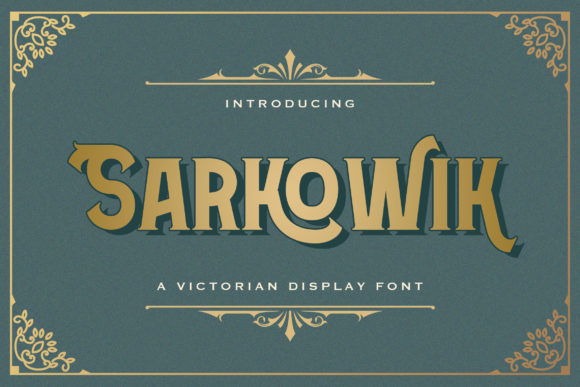 Sarkowik: A Display Font That Anchors Your Editorial Voice