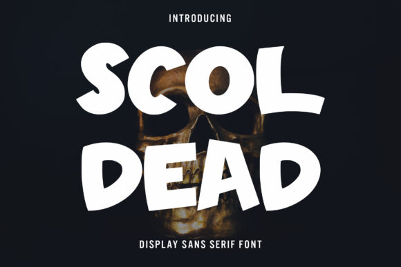 Scoldead: A Bold, Chunky Display Typeface for Editorial Impact