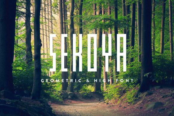 Sekoya: A Bold, Robotic Display Font for Handmade Creators