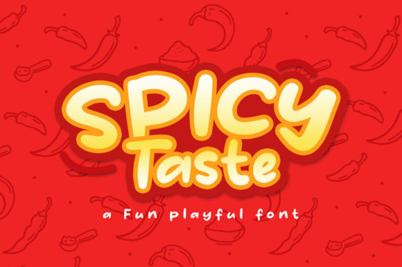 Spicy Taste: A Retro-Playful Display Font That Invites Joy
