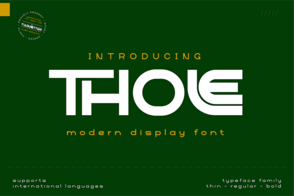 Thole: A Futuristic Display Font That Stands Out—Not Just in Theory