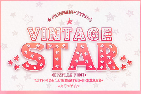 Vintage Star: A Display Font That Feels Like Handmade Magic
