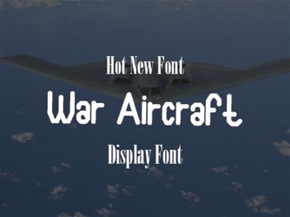 War Aircraft: A Display Font with Editorial Grit and Grace