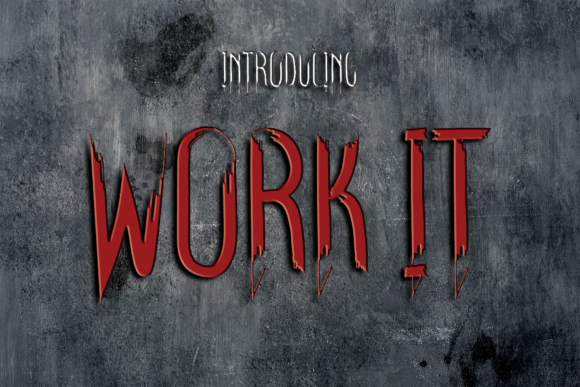Work It: A Bold Display Font That Commands Attention Online